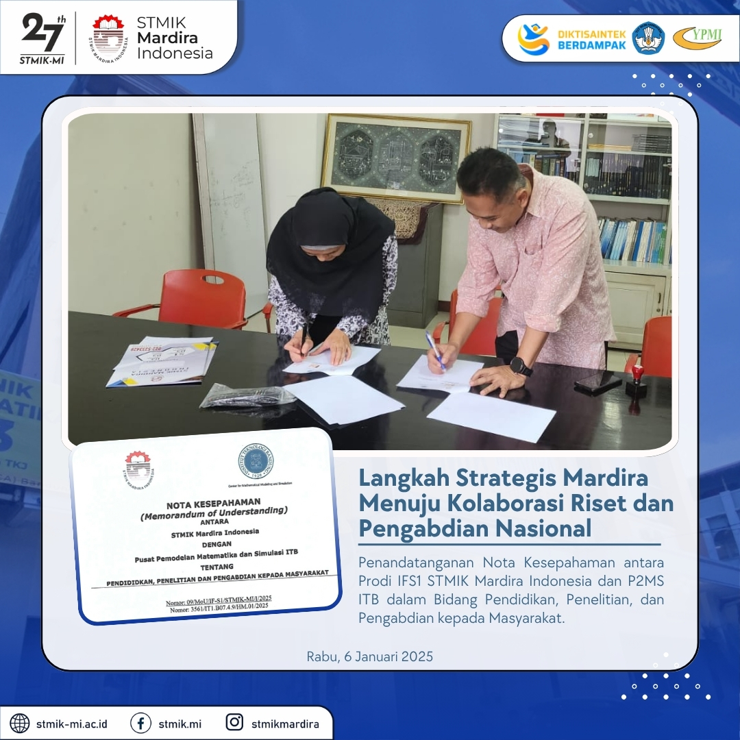 Program Studi S1 Teknik Informatika Jalin Kolaborasi Strategis dengan Pusat Pemodelan Matematika dan Simulasi ITB